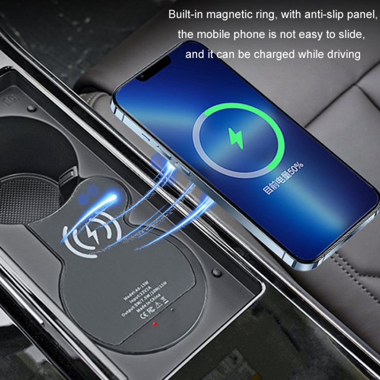 For Audi A8 Car Cigarette Lighter Mobile Phone Wireless Charger, For Left And Right Driving