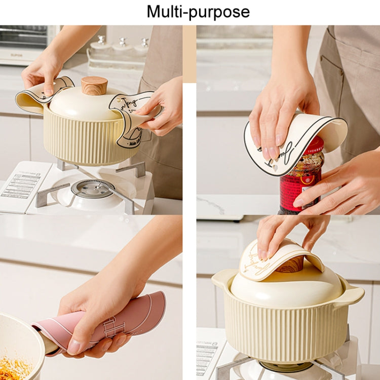 Anti-scald Table Heat Insulation Mat Coaster Simple Lines Greaseproof Non-slip Dinner Plate Pad
