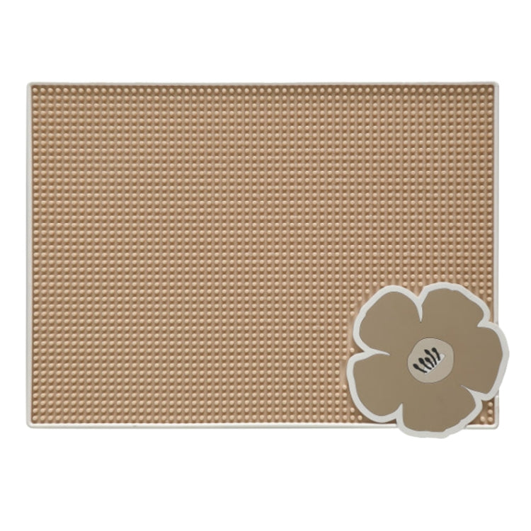 PVC Heat Insulation Table Mat Bar Coaster Kitchen Restaurant Thickened Non-Slip Drainage Mat, Size: 41.3x31.1cm