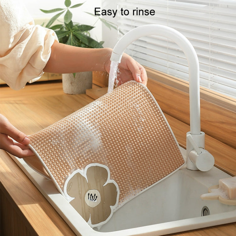 PVC Heat Insulation Table Mat Bar Coaster Kitchen Restaurant Thickened Non-Slip Drainage Mat, Size: 41.3x31.1cm