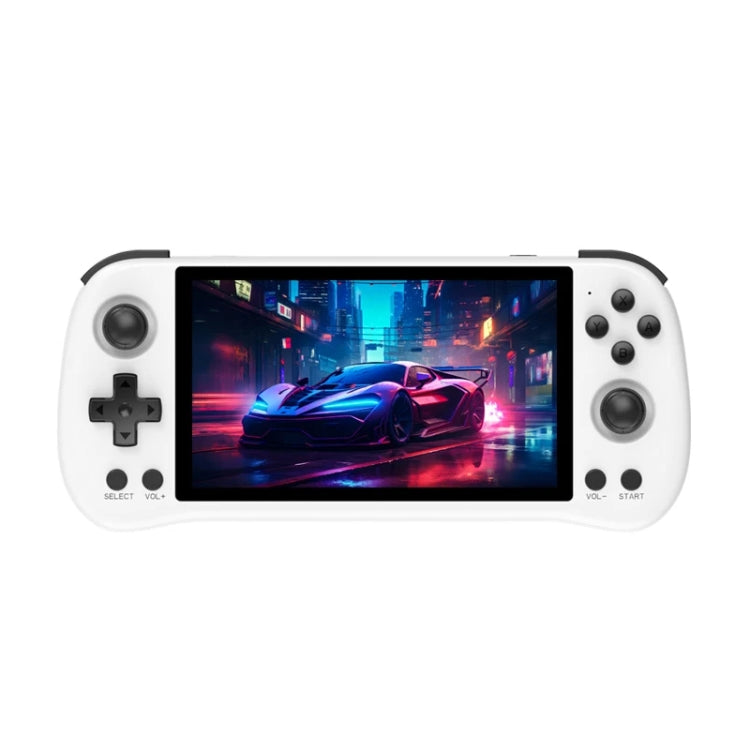POWKIDDY X55 Game Console 5.5 Inch 1280 X 720 IPS Screen RK3566 Linux System Open-Source Retro Video Player 16GB+256GB - White