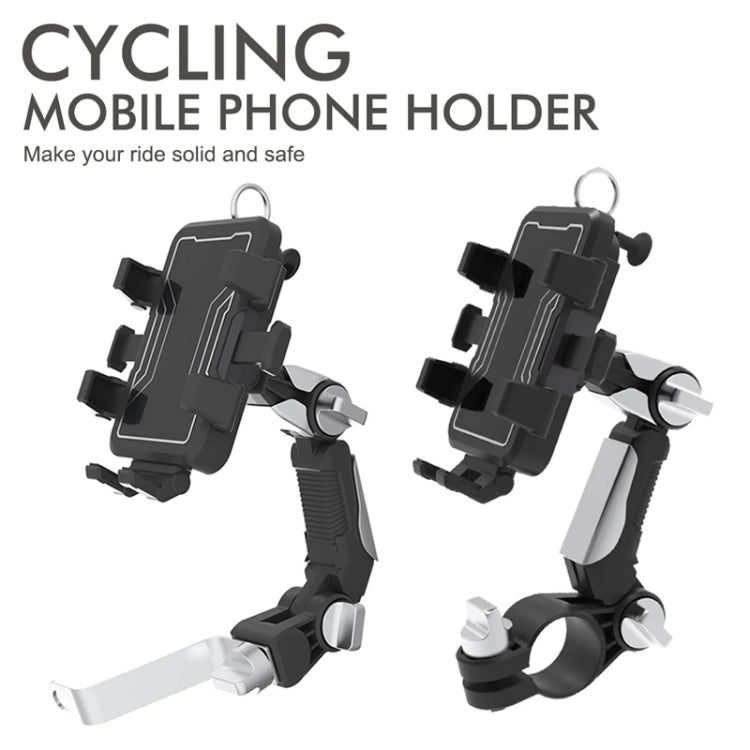 Motorcycle Bicycle Outdoor Cycling Navigation Phone Holder, Style: Handlebage Bracket
