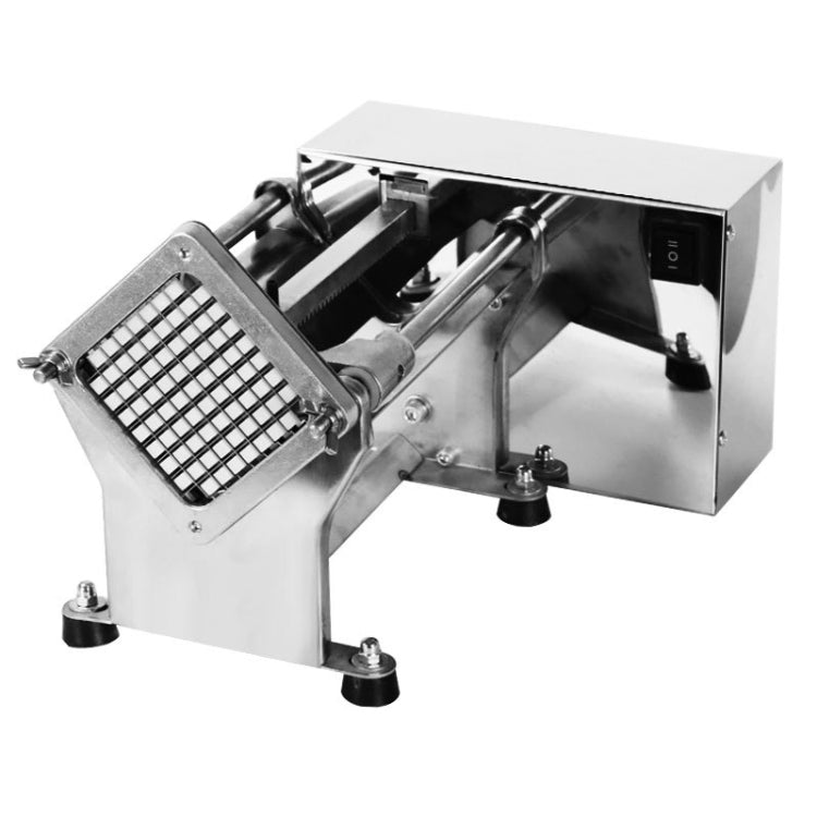 60W Commercial French Fry Cutter Electric Potato Cutter Machine With 3 Blade UK Plug