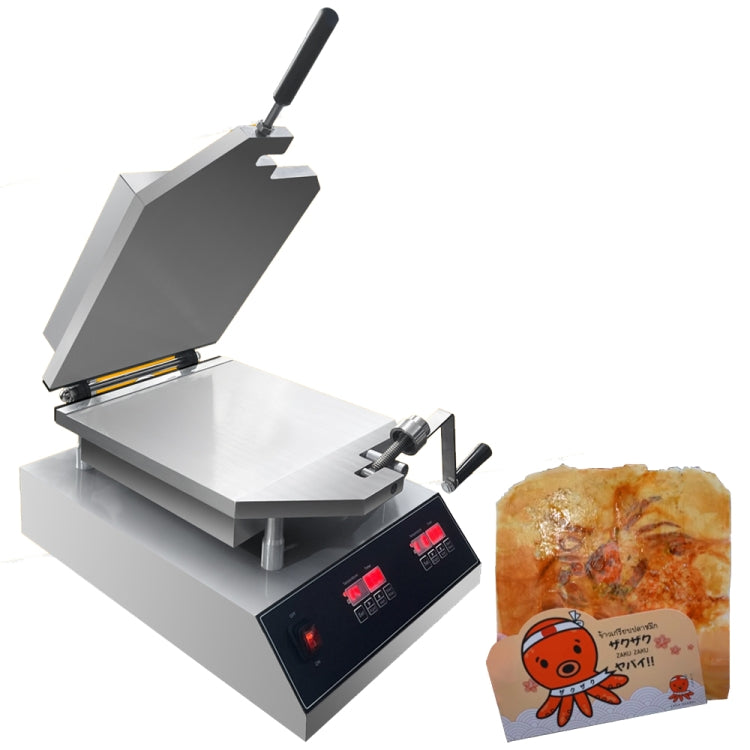 Japanese Paper Thin Seafood Cracker Pancake Machine EU Plug 220V 2800W