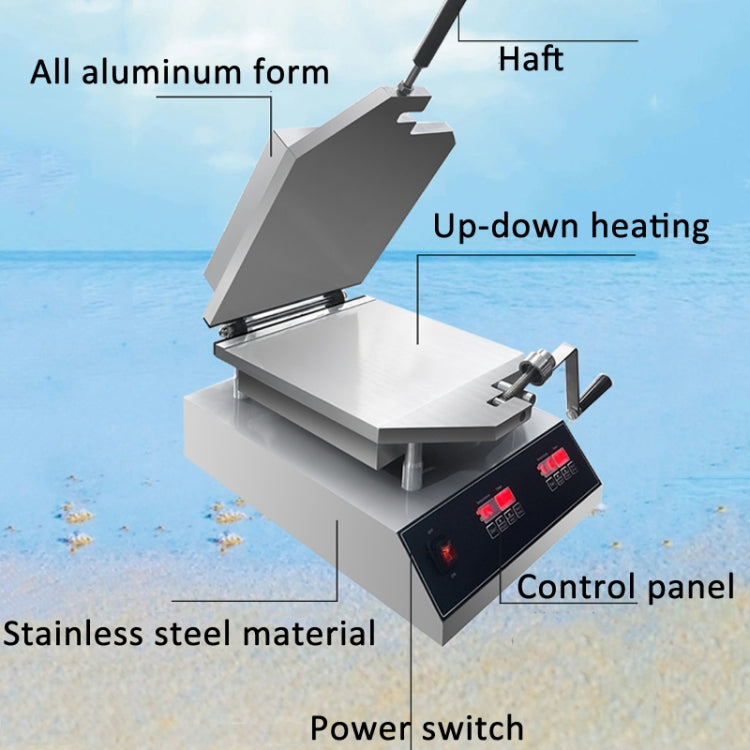 Japanese Paper Thin Seafood Cracker Pancake Machine UK Plug 220V 2800W