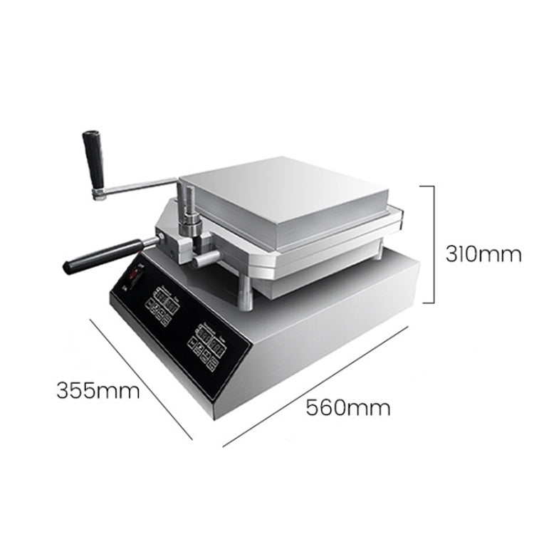 Japanese Paper Thin Seafood Cracker Pancake Machine EU Plug 220V 2800W