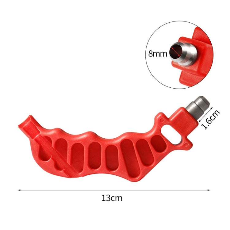 8mm Bypass Drilling Accessories PE Hair Pipe Micro Spraying Hole Puncher - Red