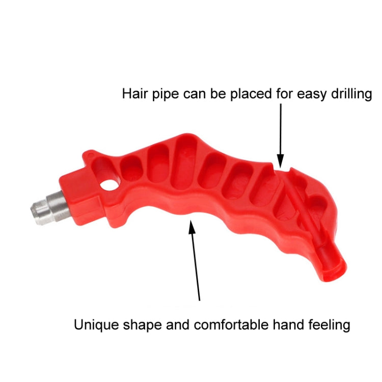 8mm Bypass Drilling Accessories PE Hair Pipe Micro Spraying Hole Puncher - Red