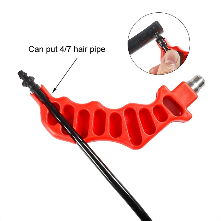 8mm Bypass Drilling Accessories PE Hair Pipe Micro Spraying Hole Puncher - Red