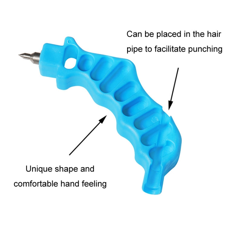 4mm Bypass Drilling Accessories PE Hair Pipe Micro Spraying Hole Puncher - Blue