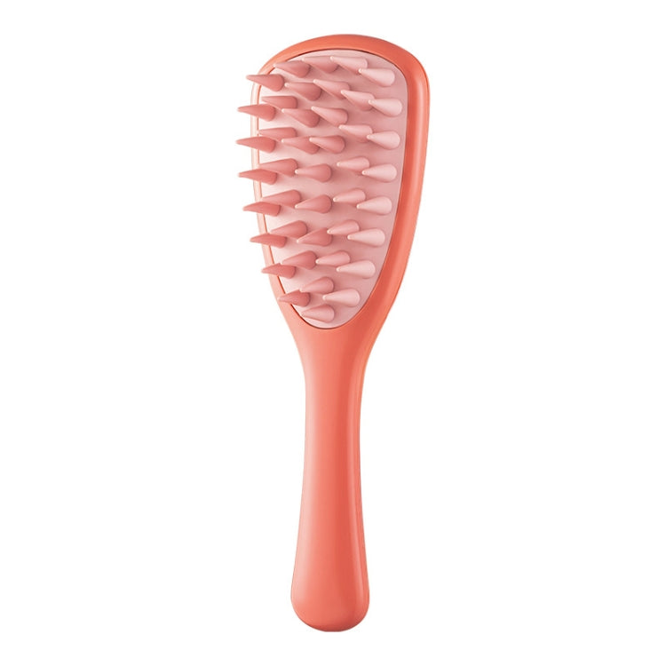 Ginkgo Leaf Type Shampoo Brush Massager Silicone Coarse Teeth Shampoo Combs with Handle