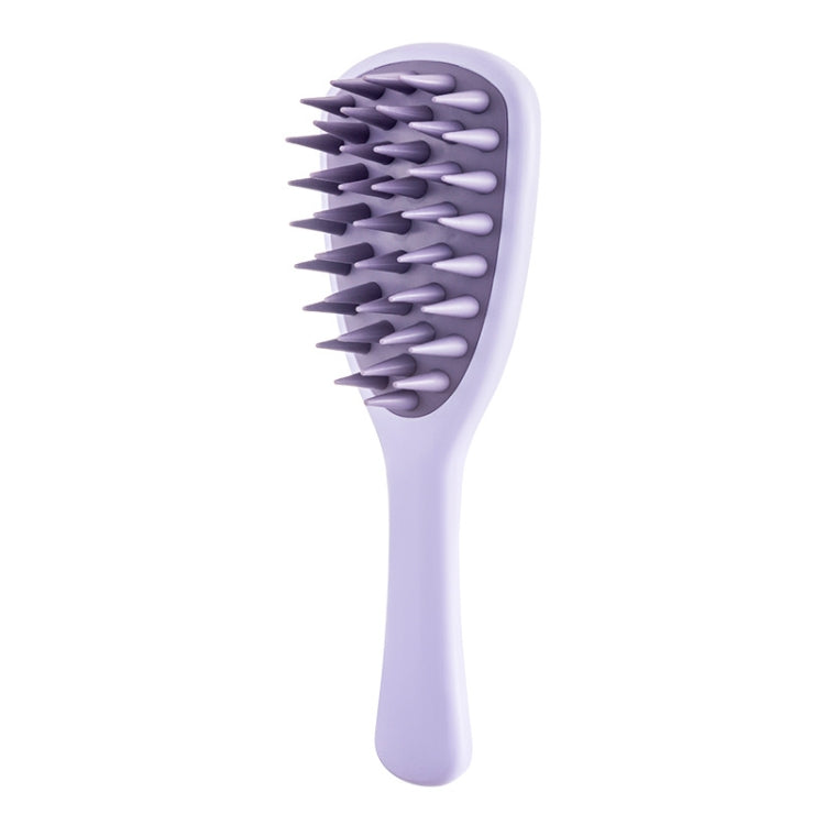 Ginkgo Leaf Type Shampoo Brush Massager Silicone Coarse Teeth Shampoo Combs with Handle