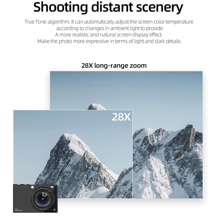 High-Definition CCD Digital Camera 64 Million WiFi Card Camera, Color: White + Microphone