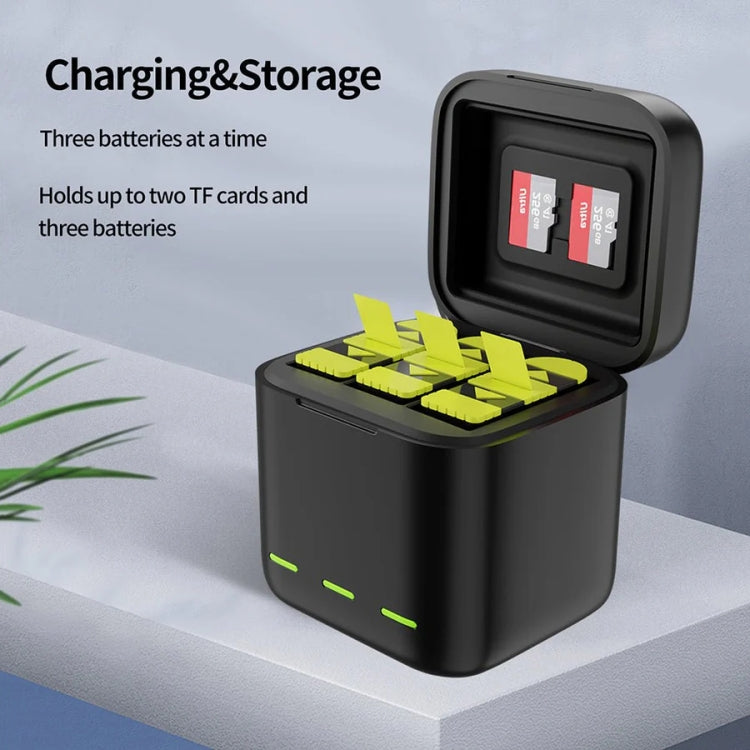 TELESIN GP-BCG-901 Storage Battery Charging Box For GoPro HERO12 Black / HERO11 Black / HERO10 Black / HERO9 Black - Single Charging Box
