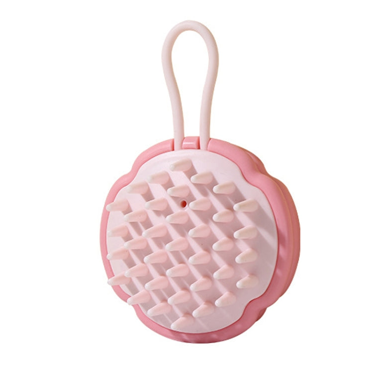 Children Silicone Shampoo Brush Scalp Massage Comb Hangable Hair Washing Comb
