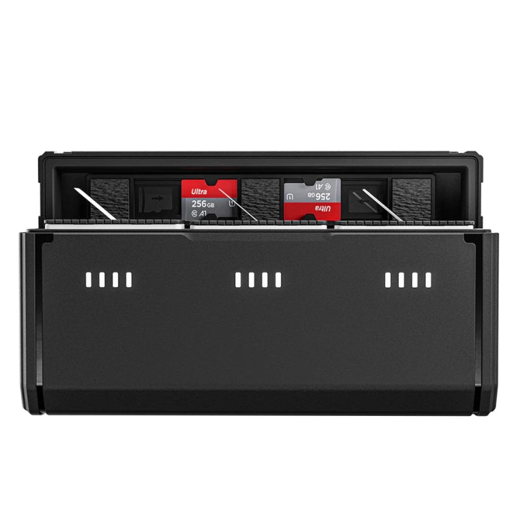 TELESIN GP-HPB-012 Pocket Multifunctional Storage Charging Box For GoPro HERO12 Black / HERO11 Black / HERO10 Black / HERO9 Black - Single Charging Box