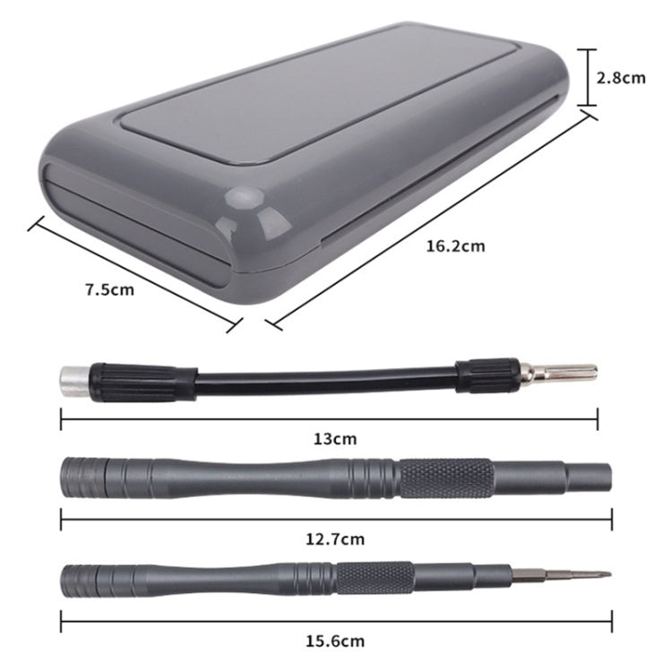 For DJI CQT UAV 30-In-1 Drone Universal Extended Screwdriver Set Disassembly Tool Set - Frosted Gray
