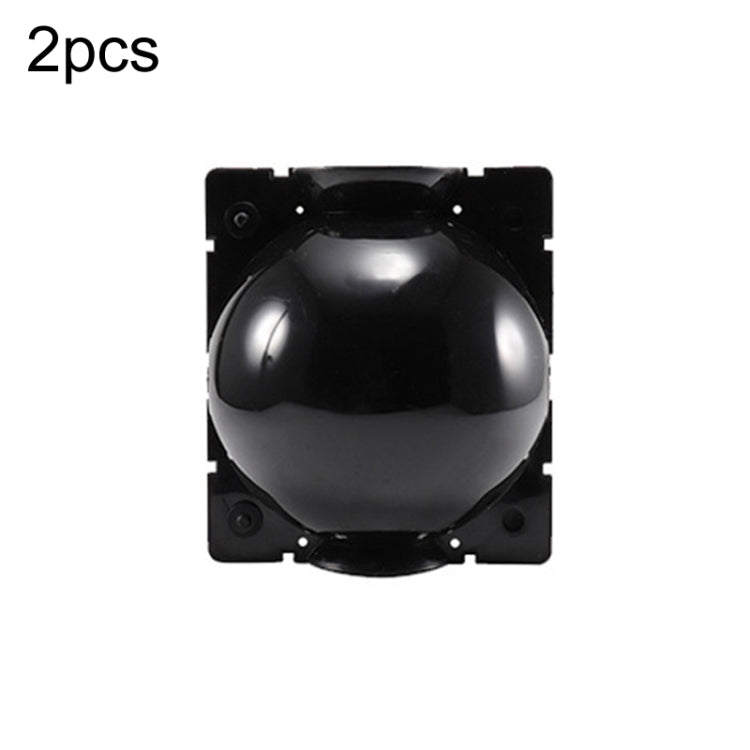 2pcs Plants Growth High Pressure Box Spherical Root Controller Grafting Root Cases, Model: M Black 80mm