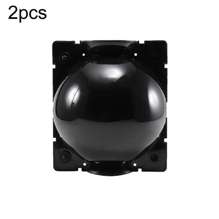 2pcs Plants Growth High Pressure Box Spherical Root Controller Grafting Root Cases, Model: L Black 120mm