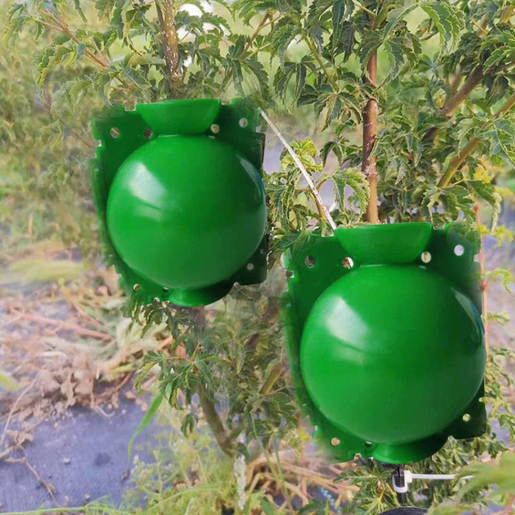 2pcs Plants Growth High Pressure Box Spherical Root Controller Grafting Root Cases, Model: M Black 80mm