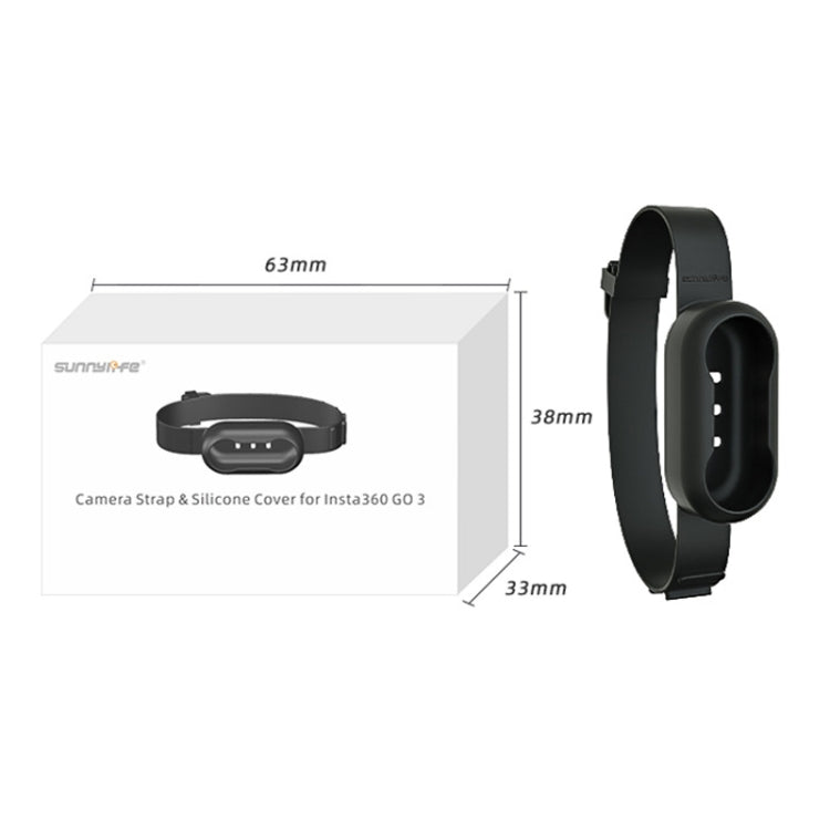 For Insta360 GO 3 / 3S Sunnylife IST-Q9335 Camera Silicone Case Wristband Bicycle Strap Expanding Accessories