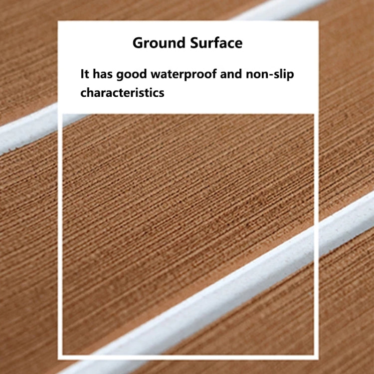 240x90x0.6cm Yacht RV Modification Imitation Teak Floor EVA Anti-slip Mat
