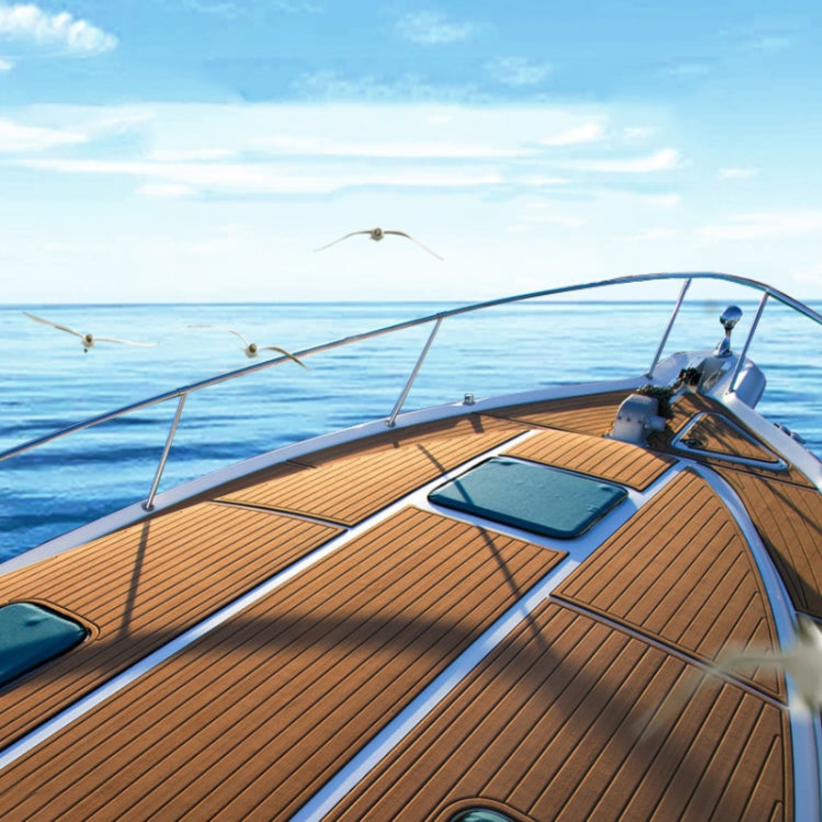 240x90x0.6cm Yacht RV Modification Imitation Teak Floor EVA Anti-slip Mat
