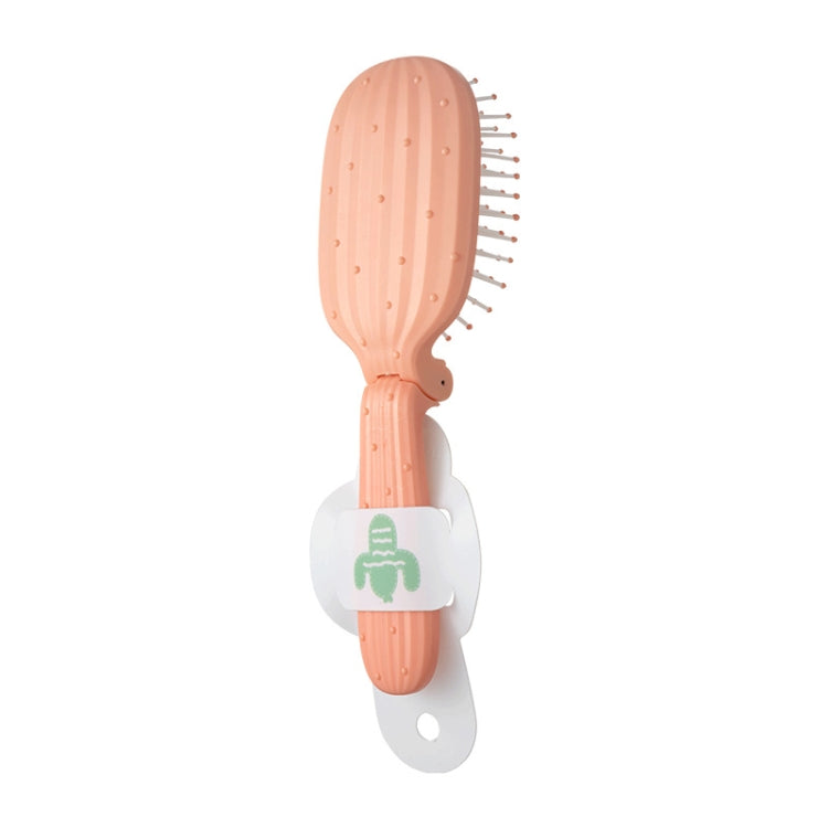 Portable Cactus Folding Air Cushion Comb Anti-Static Fine Tooth Scalp Massage Comb