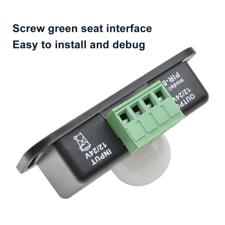 PIR-8 12V / 24V Infrared Body Lamp Band Sensor Low Pressure Light Strap Controller