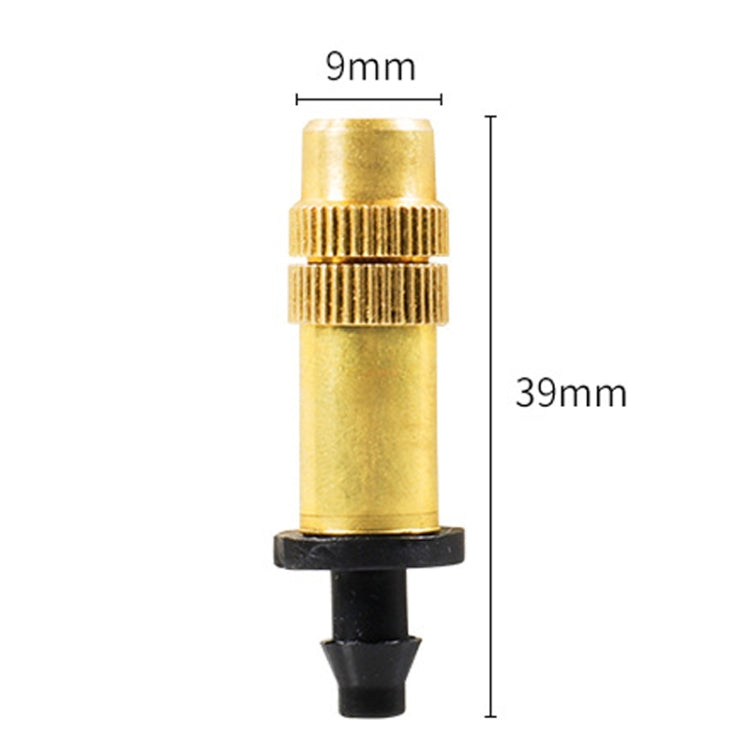 2pcs 4/7mm Barbed Atomizing Spray Nozzle Horticulture And Greenhouse Irrigation Micro Spray Header, Style: Bronze Heads