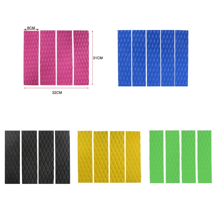 4pcs /Set EVA Shortboard Surfboard Diamond Anti-skid Pad