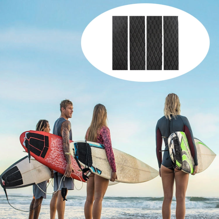 4pcs /Set EVA Shortboard Surfboard Diamond Anti-skid Pad