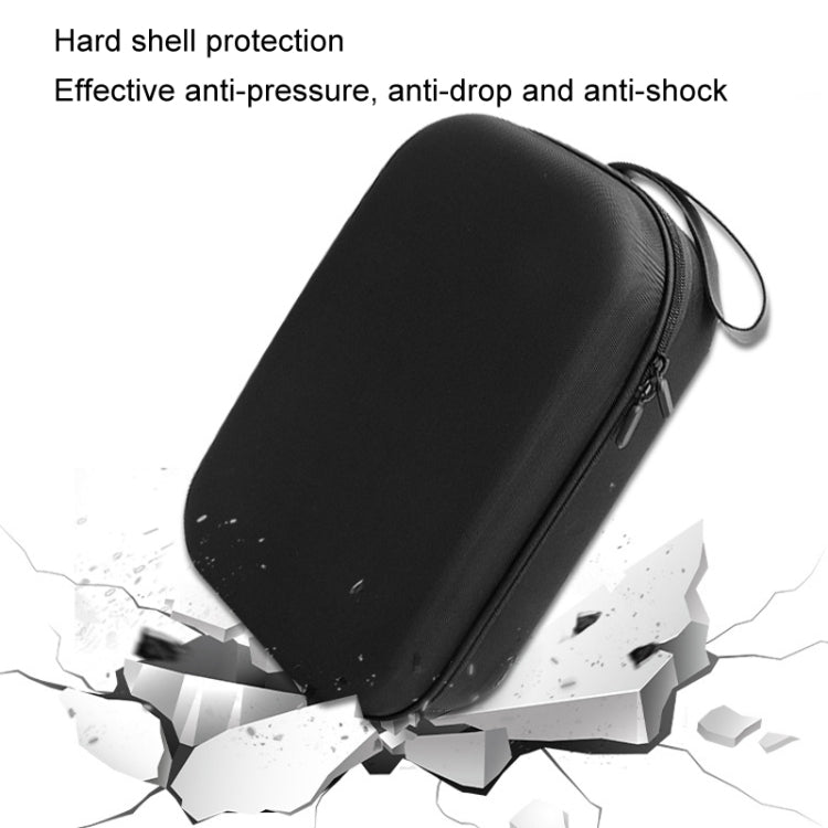 For Meta Quest 2 / 3 VR Glasses Integrated Storage Protective Case Portable Hard Bag - Black