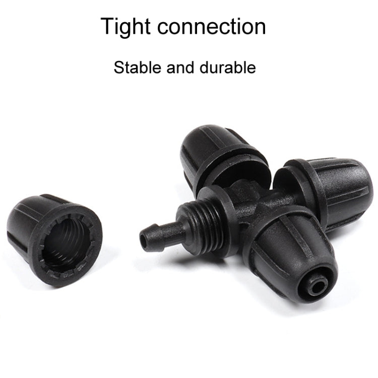 5pcs 4/7 Pipe Fitting Drip Irrigation Accessories Gardening Irrigation Watering Fittings - Straight 4-Way