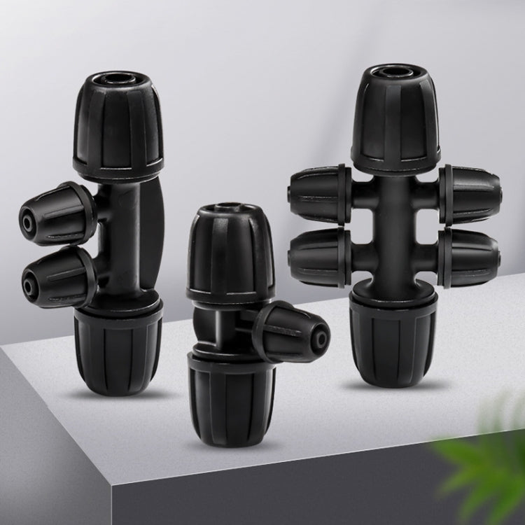 2pcs 8/11 To 4/7 Dual Locking Reducer Drip Irrigation Fittings Gardening Hose Sprinkler Connector, Model: 6 Way