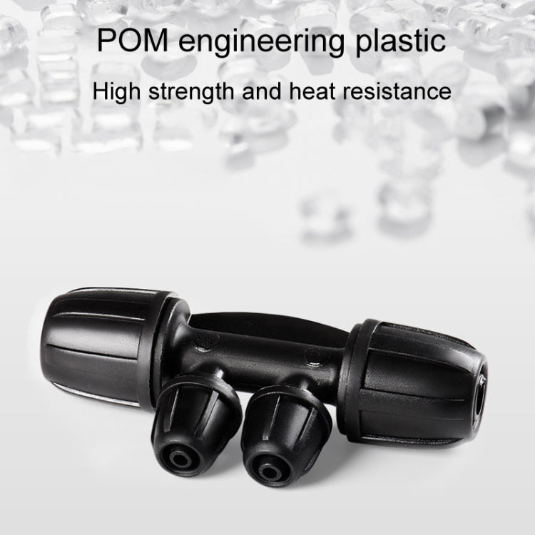 2pcs 8/11 To 4/7 Dual Locking Reducer Drip Irrigation Fittings Gardening Hose Sprinkler Connector, Model: 4 Way