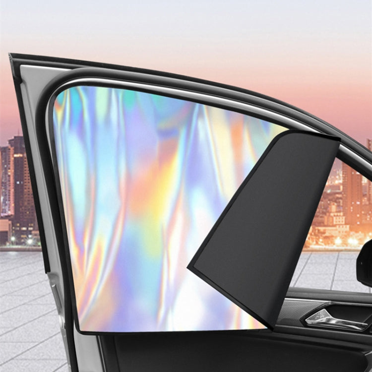 Colorful Titanium Silver Magnetic Car Sun Protection Sunshade Curtain