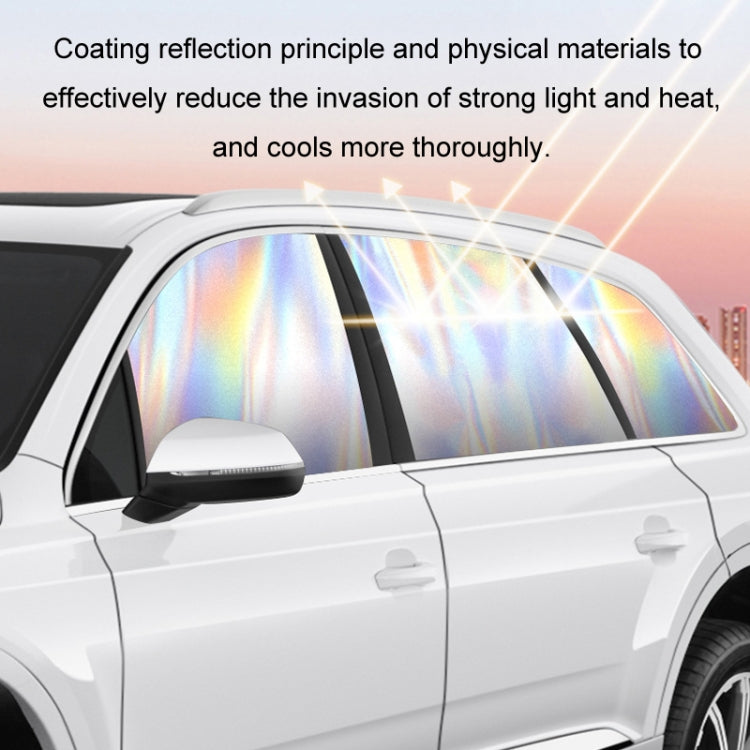 Colorful Titanium Silver Magnetic Car Sun Protection Sunshade Curtain