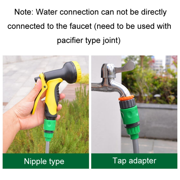 2pcs Faucet Hose Connector Gardening Drip Irrigation Car Wash Rifle Fitting