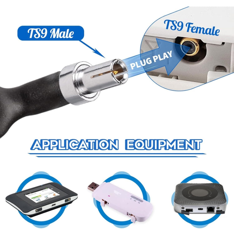 30cm SMA Female To TS9 Male Flat Over Window Cable RF Coaxial Cable