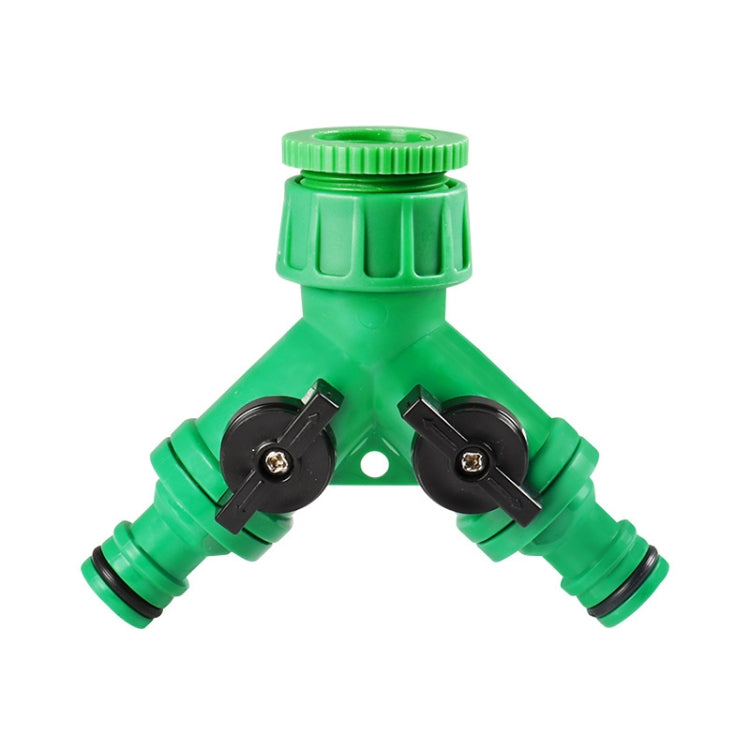 2 Way Garden Plumbing Hose Quick Connect Switch Horticultural Irrigation Faucet Ball Valve - BT918