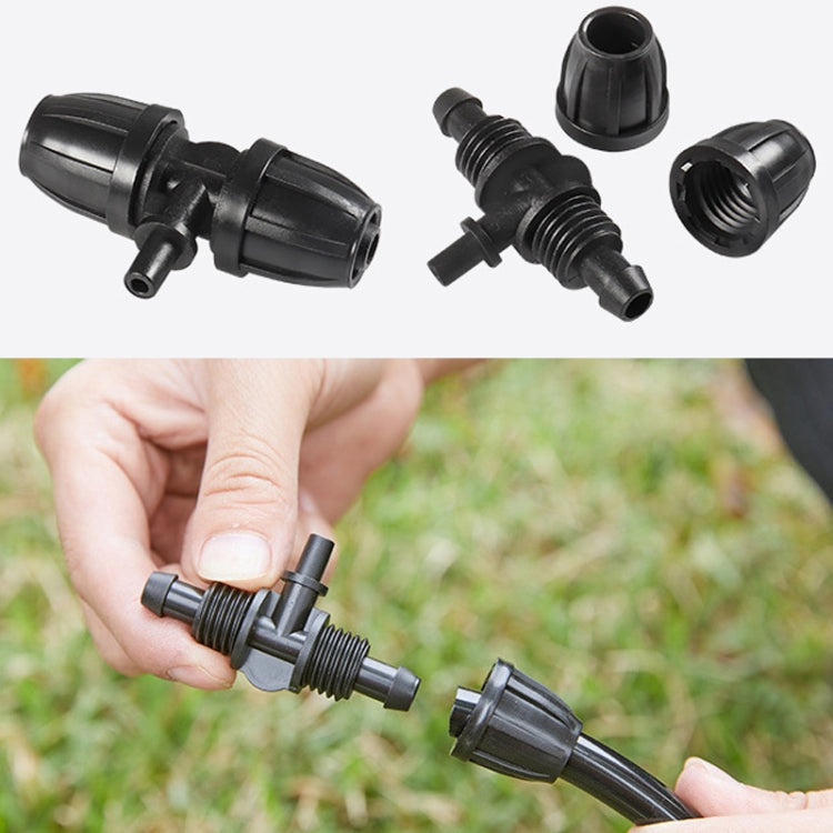5pcs 8/11 To 4/7 Reducing 3 Way Drip Irrigation Fittings Gardening Hose Micro Spray Fitting - AT780
