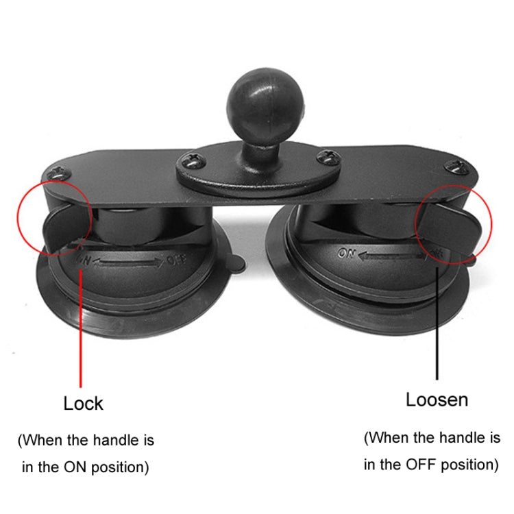 For Insta 360 ONE X / X2 / X3 / X4 Car Top Suction Cup Selfie Stick Bracket, Model: Set 3