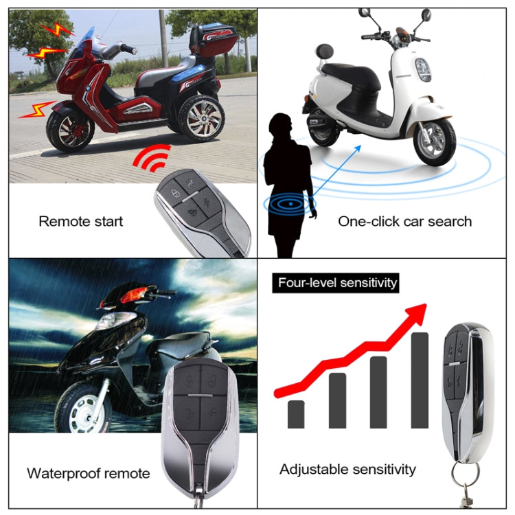 Electric Vehicle Anti-theft Remote Alarm Keyless Quick Vehicle Search - 48-72V