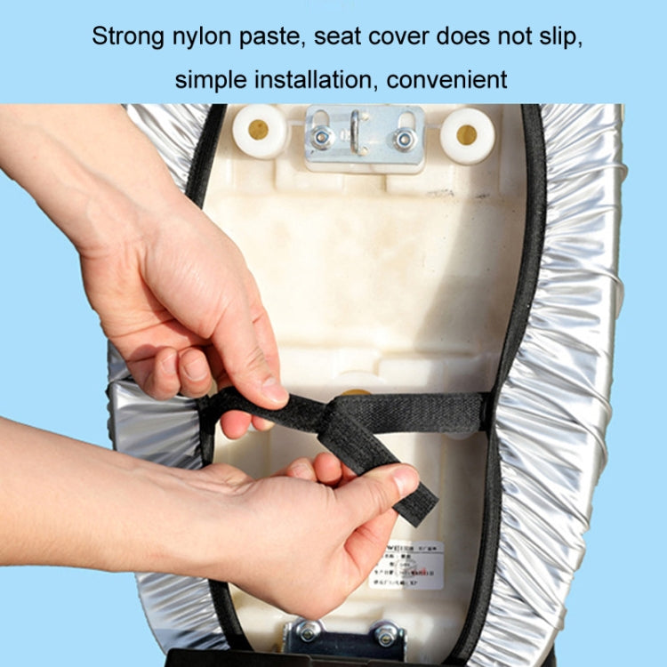Electric Vehicle Universal Waterproof Sun Protection Seat Cover For All Seasons, Color: Silver