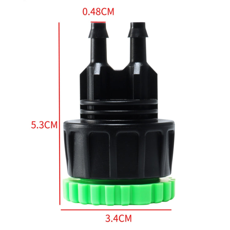 2pcs Faucet Four Point Six Point To 4/7 Pipe Fitting Garden Agriculture Micro Spray Irrigation Connector - AT048