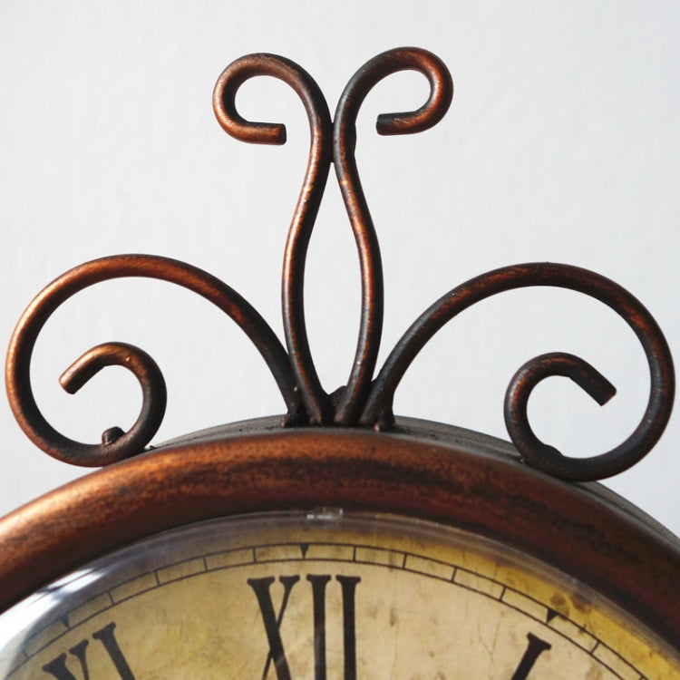 Iron Mute Clock Retro Living Room Decoration Clock