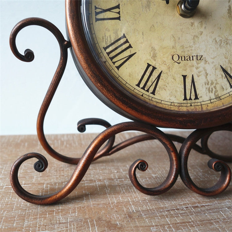 Iron Mute Clock Retro Living Room Decoration Clock