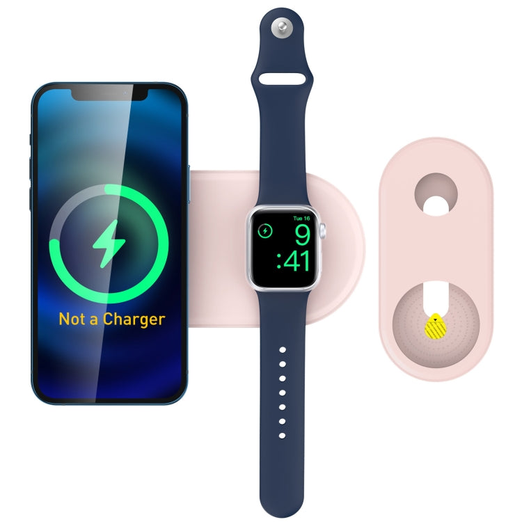 For Apple Watch / iPhone AhaStyle PT135 2 In 1 Silicone Wireless Charging Base