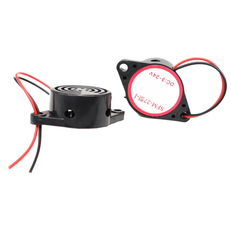 SFM-27 DC3-24V Active Buzzer High Decibel Piezo Buzzer Continuous Sound Alarm
